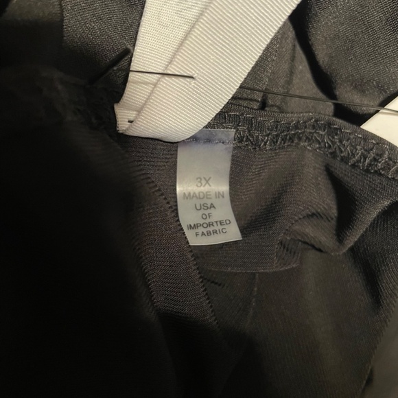 NY Collection Plus Size Black Ruched Empire Maxi Dress Size 3X - Picture 8 of 10